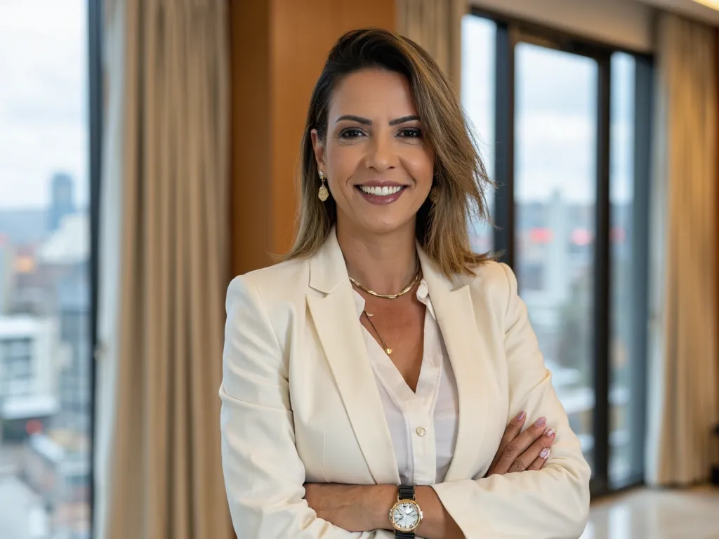Gabriela Fernandes palestrando em evento